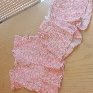 Pink Textured Toddler Outfit girl 3t , 2pc